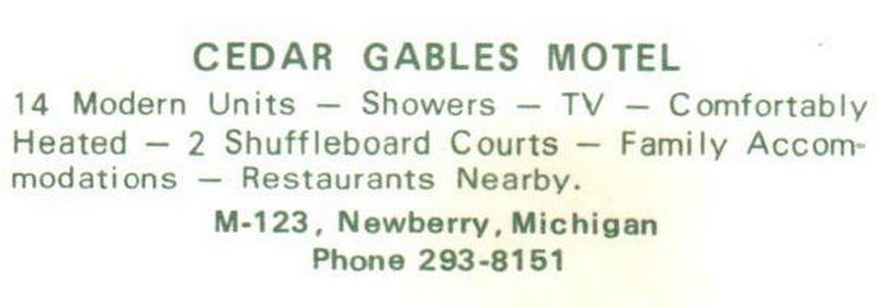 Cedar Gables Motel (Bs Hive Motel) - Vintage Postcard (newer photo)